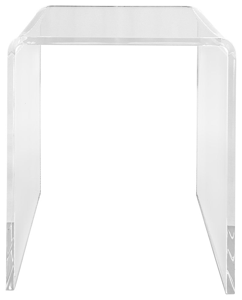 Veobreen 16" Side Table, Clear Acyrlic