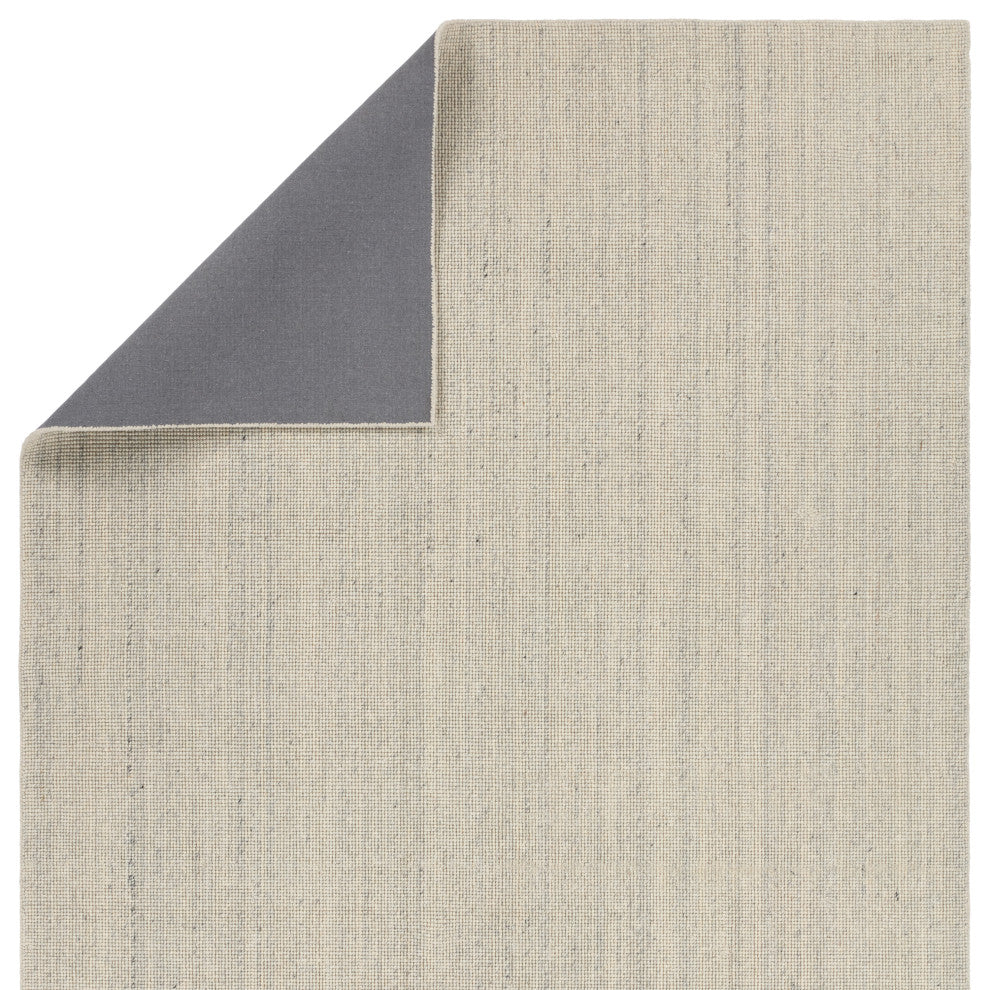 Jaipur Living Mere RNE03 Handmade Solid Ivory Area Rug, 6'x9'