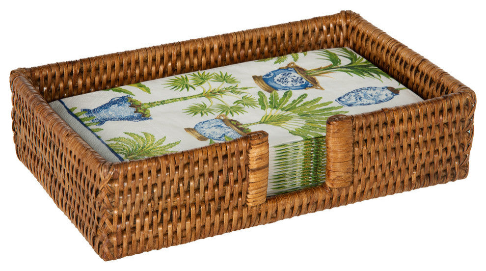 La Jolla Rectangular Guest Towel Holder, Honey Brown, Honey Brown