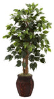 44" Ficus Tree With Decorative Planter