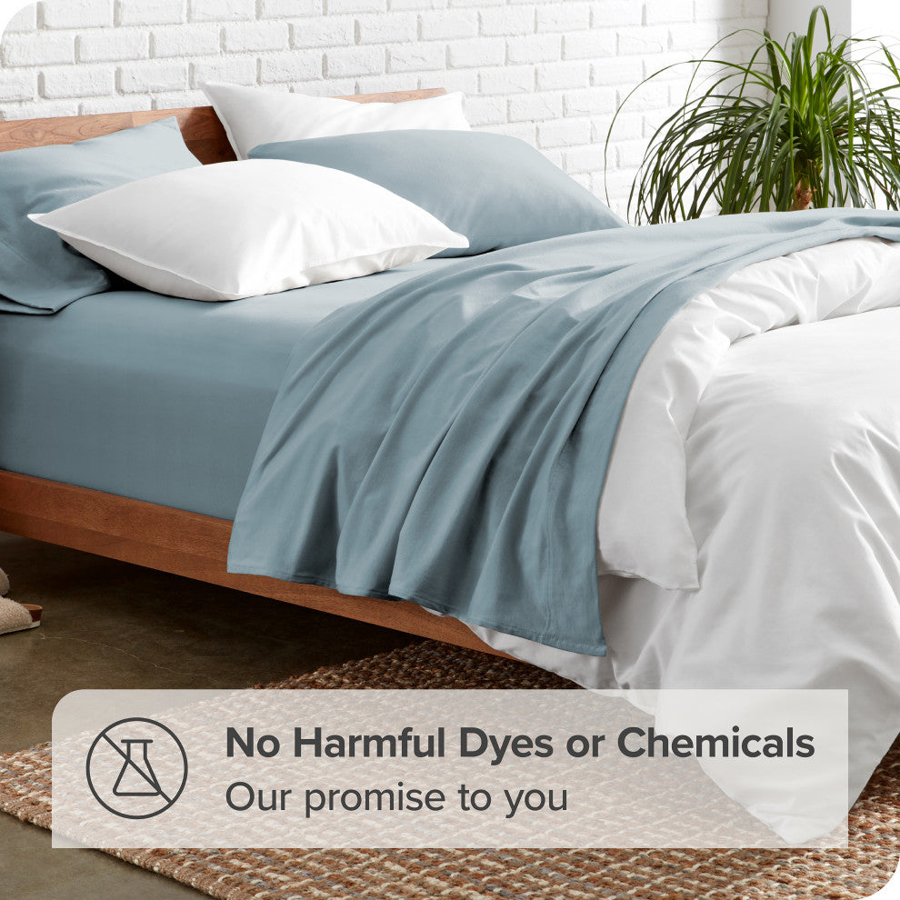 1800 Microfiber Sheet Set, Dusty Blue, King