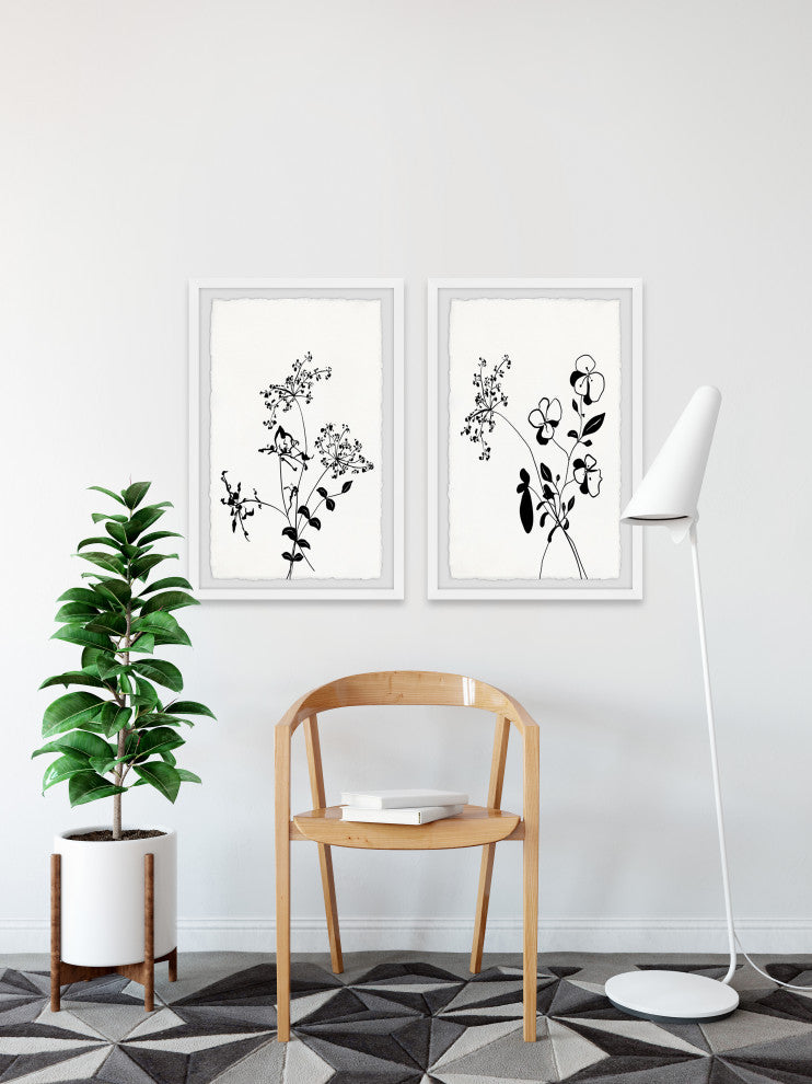 Flowers Are Happiness Diptych, Set of 2, 16x24 Panels