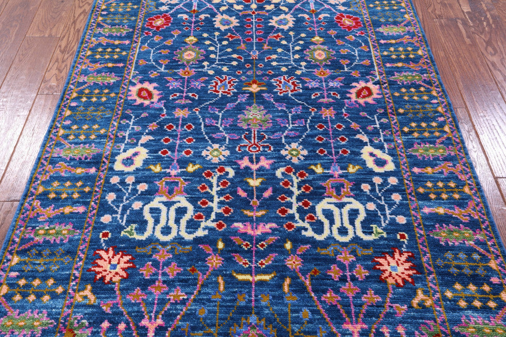 Handmade Turkish Oushak Rug 4' 2" X 6' 2" - Q15328