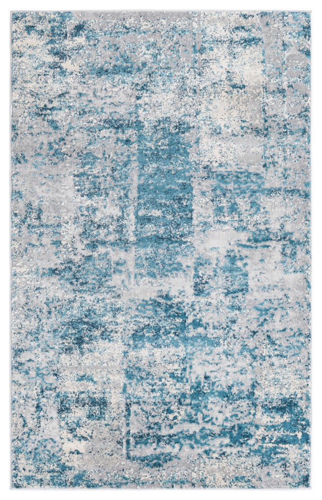 Unique Loom Elizabeth Finsbury Rug, Blue, 3'3"x5'3"