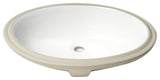 ALFI brand ABC602 White 23" Oval Undermount Ceramic Sink
