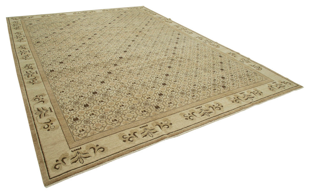 Rug N Carpet - Hand-Knotted Oriental 10' 0" x 13' 11" Wool Oushak Area Rug