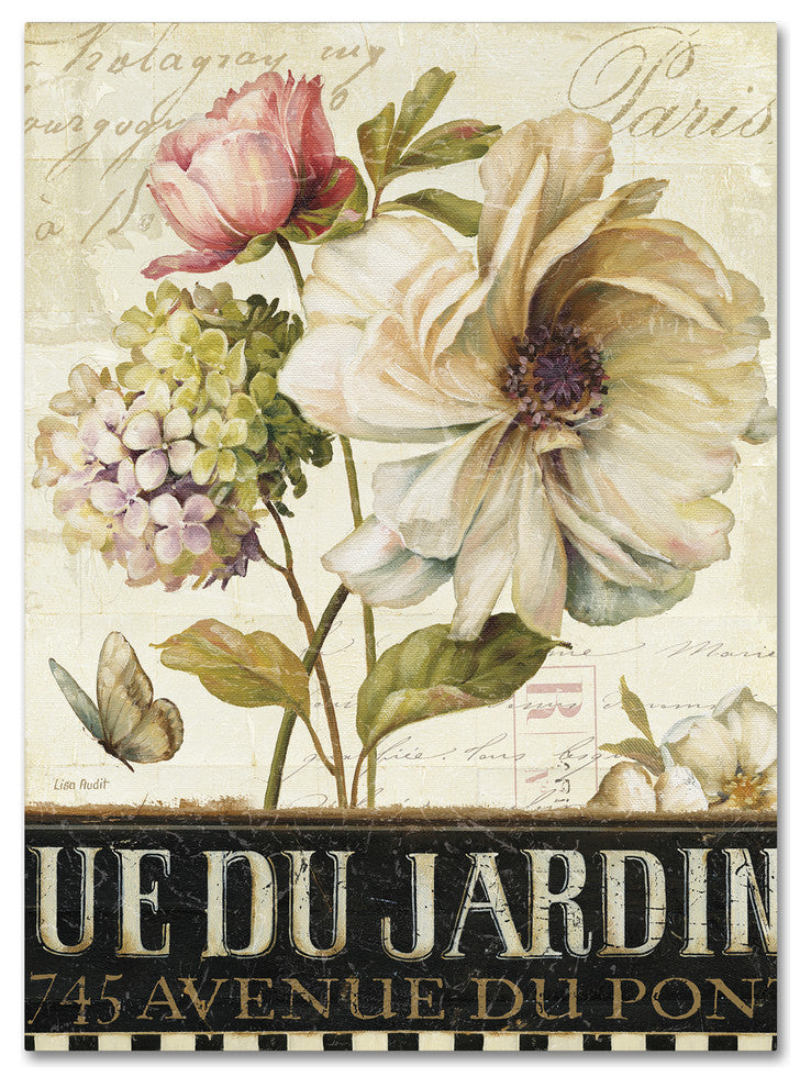 ''Marche de Fleurs II'' Canvas Art by Lisa Audit