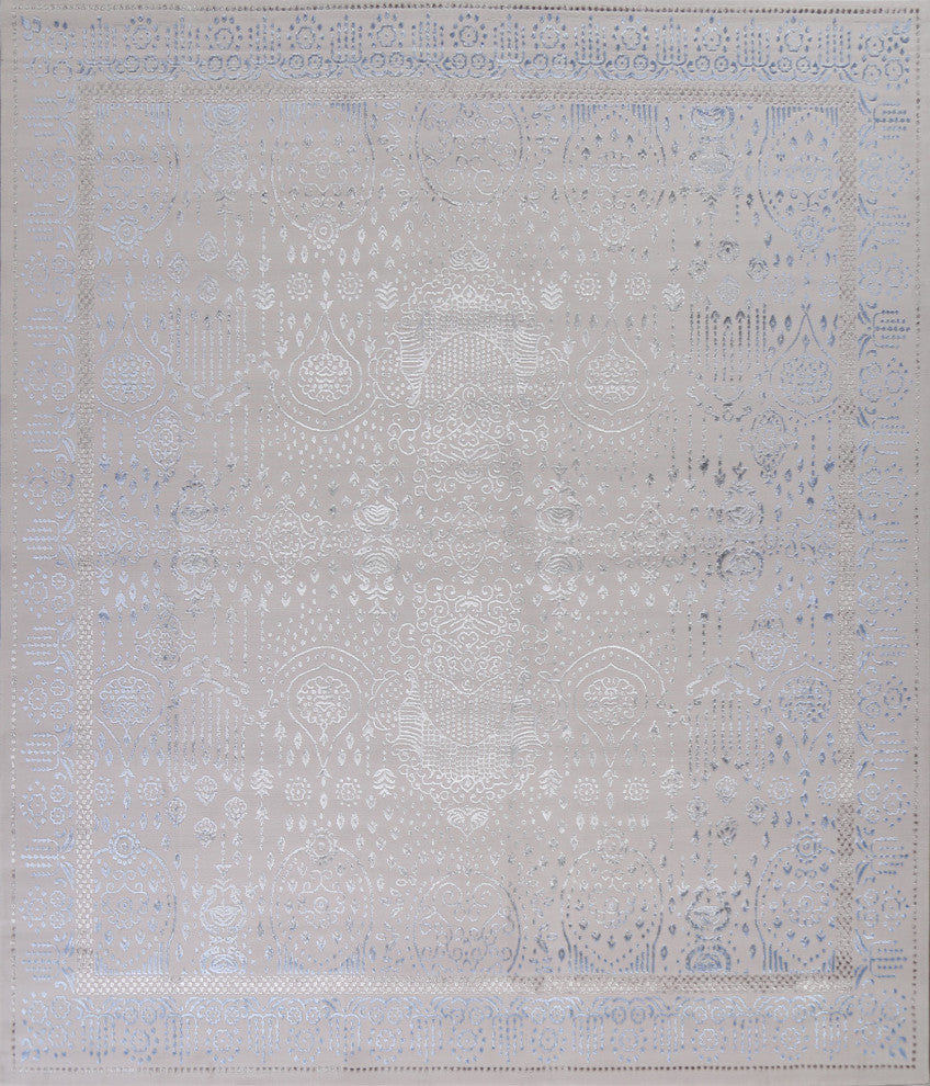 Geometric Damask Turkish Transitional Oriental Rug Home Decor Carpet 10x10