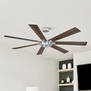 Whose Lamp 72-inch Large Ceiling Fan with Remote Control, Brushed Nikel