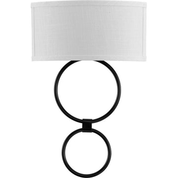 Progress Lighting P710058-30 21" Tall LED Circle Wall Sconce - Black