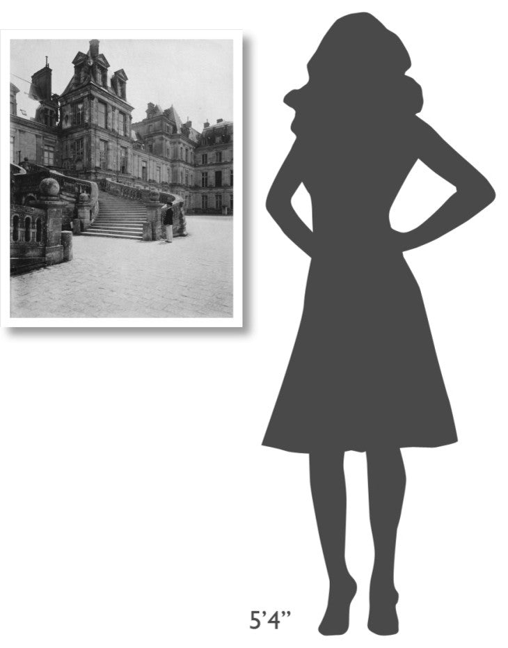"Fountainebleau, 1903 - Cour des Adieux" Paper Print by Eugï¿½ï¿½ne Atget, 26"x32"