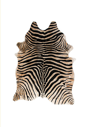 Togo 5' X 7' Cowhide Rug African Zebra