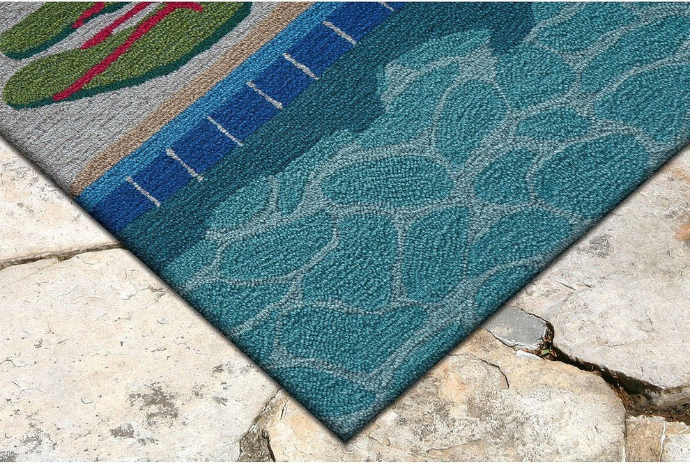 Frontporch Poolside Indoor/Outdoor Rug Water 2'x3'