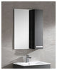 Fine Fixtures Atwood Mirror With Side Cabinet, Black, 24"