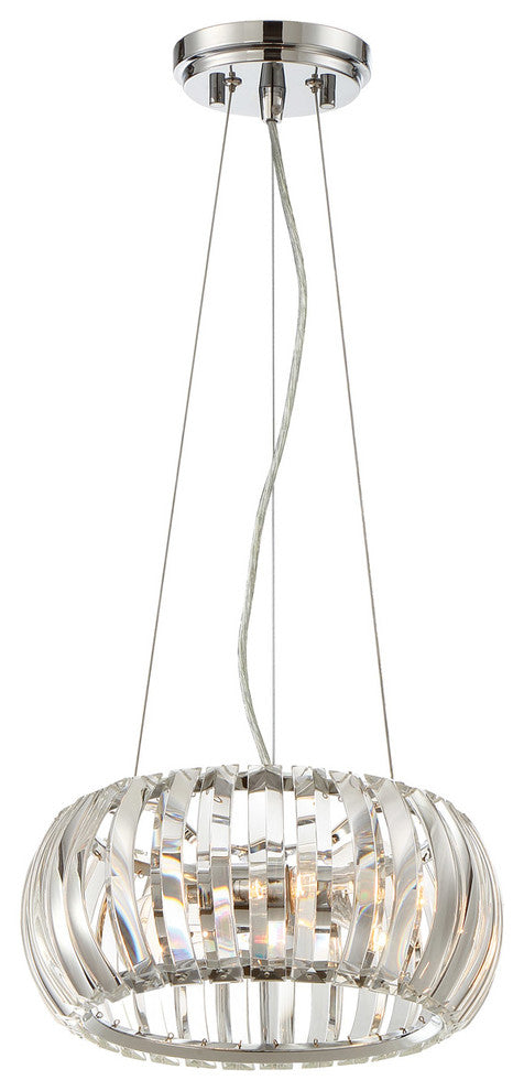 Allure 2-Light Pendant/ Semi-Flush, Chrome