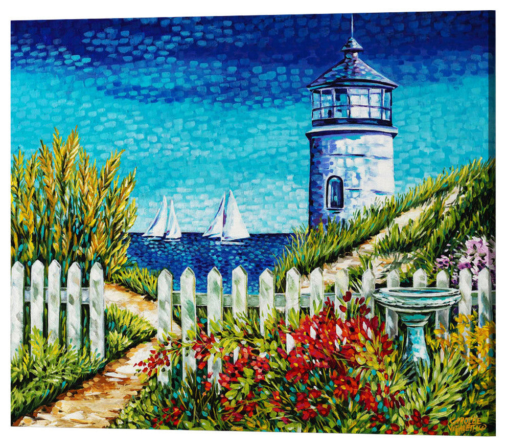 Lighthouse Retreat I' by Carolee Vitaletti Giclee Canvas Wall Art, 16"x12"