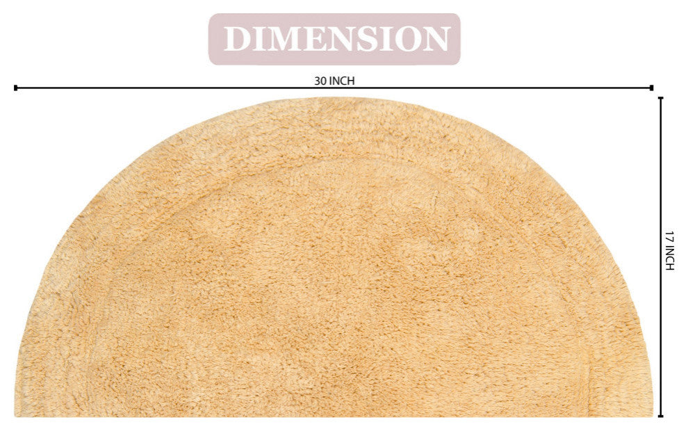 Waterford Absorbent Cotton and Machine washable Slice Rug, Yellow