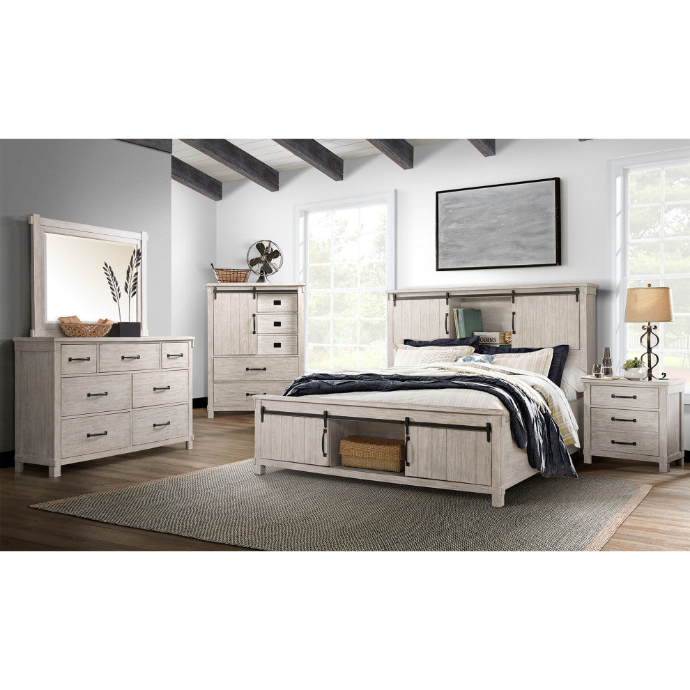 Jack 2-Drawer Nightstand With USB Ports