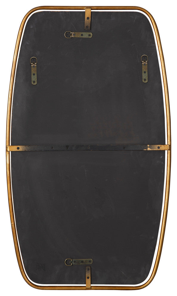 Canillo Mirror, Antiqued Gold