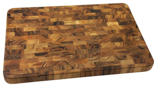 Acacia End Grain Prep Station 20 x 14 x 1.25