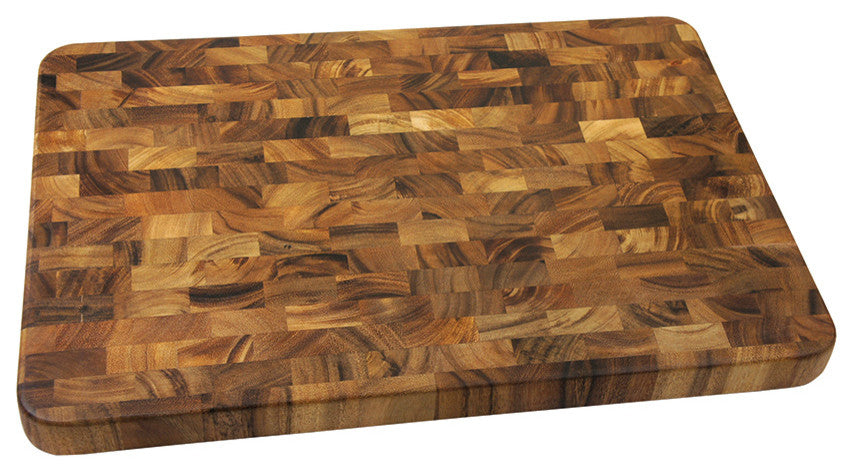 Acacia End Grain Prep Station 20 x 14 x 1.25