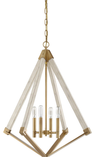 Quoizel VP5204 View Point 4 Light 24"W Chandelier - Weathered Brass