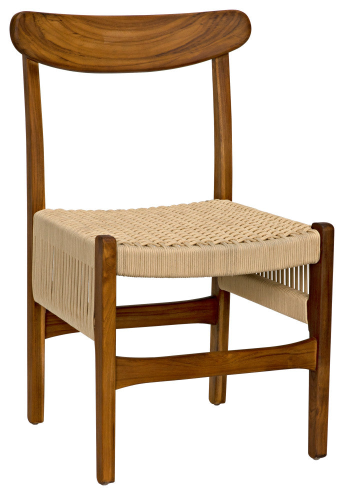 Shagira Chair, Teak With Woven Rope