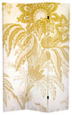 6' Tall Gold Toile Double Sided Room Divider