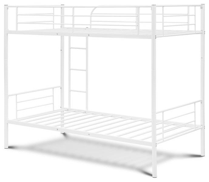 Danbury Twin Bunk Bed In Powder Coating White Color