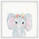 "Pink Ears" Framed Painting Print, 12x12