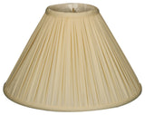 Coolie Empire Gather Pleat Basic Lamp Shade, Eggshell, 7x20x12.5