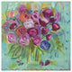 "Pink Peonies" Digital Paper Print by Farida Zaman, 38"x38"