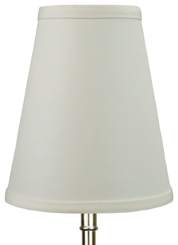 Fenchel Shades 4"x7"x8" Spider Attachment Empire Lamp Shade, Linen Ivory