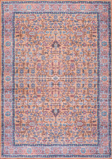 Kemer All-Over Persian Machine Washable Indoor Multi Area Rug, Multi, 5 X 8