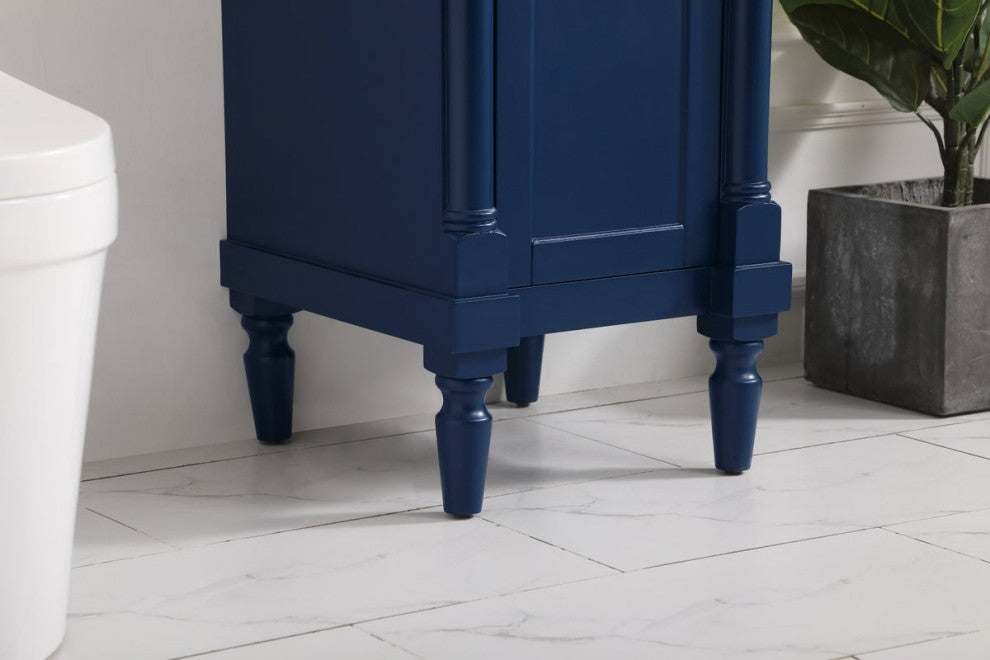Lewis 18.5" Single Bathroom Vanity, Blue