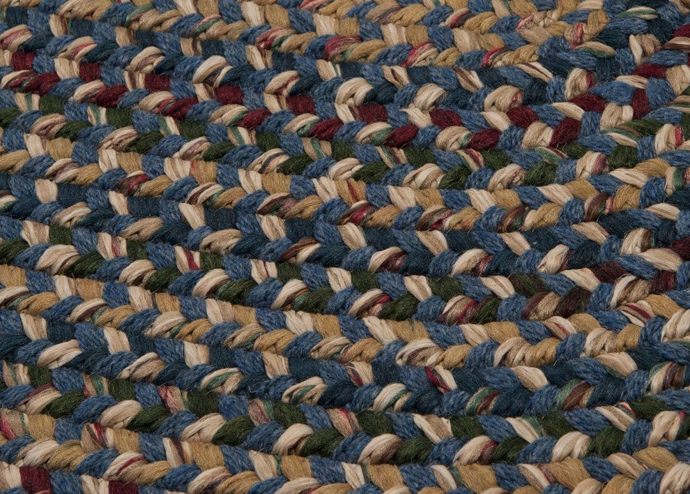 Colonial Mills Twilight TL50 Federal Blue Traditional Area Rug, Oval 2'x4'