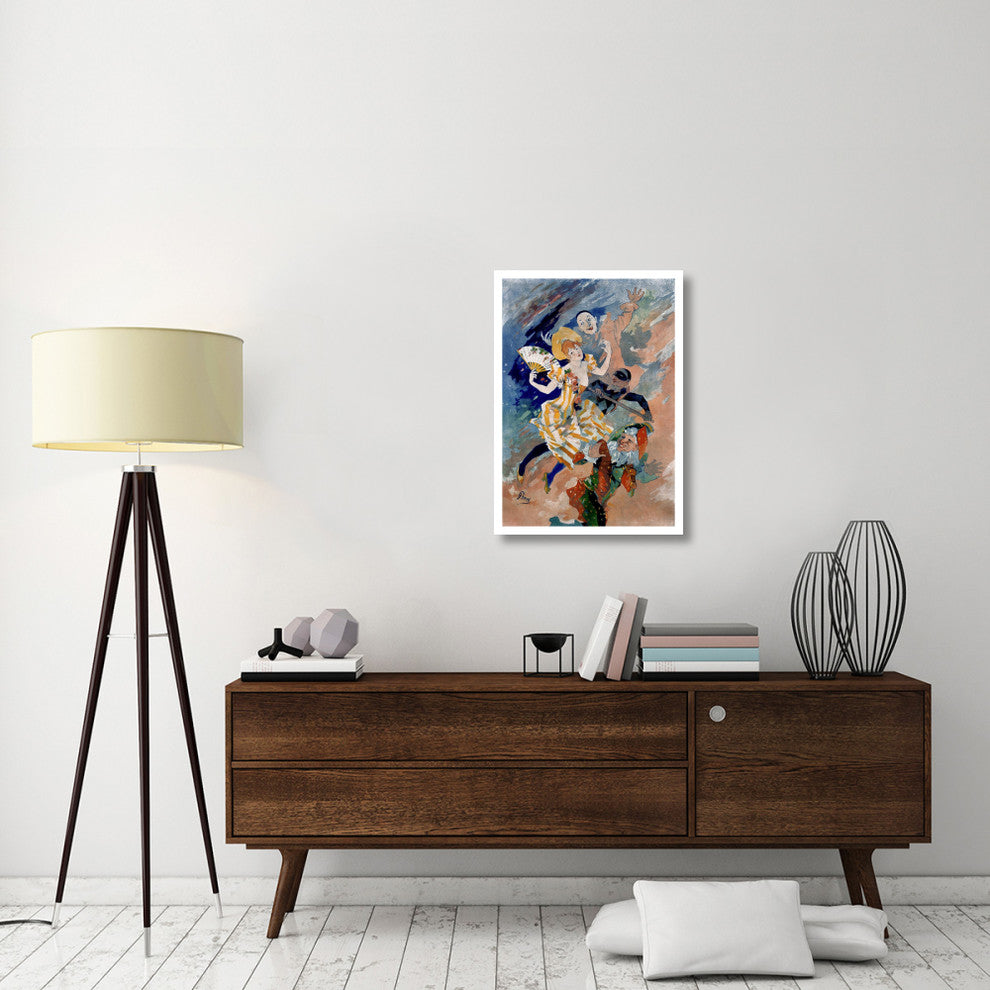 "Les Arts / La Pantomime" Digital Paper Print by Jules Cheret, 23"x32"