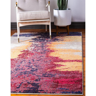 Rug Unique Loom Estrella Pink Rectangular 3' 3 x 5' 3
