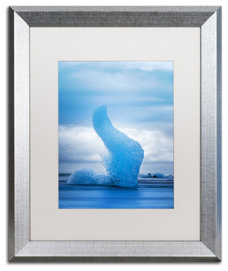 Philippe Sainte-Laudy 'Blue Flame' Matted Framed Art