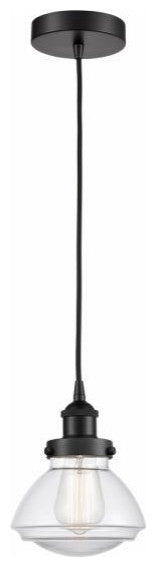 Innovations 616-1PH-BK-G322 1-Light Mini Pendant, Matte Black