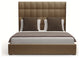 Nativa Interiors Moyra Box Bed, Brown, King, Headboard Height: Medium
