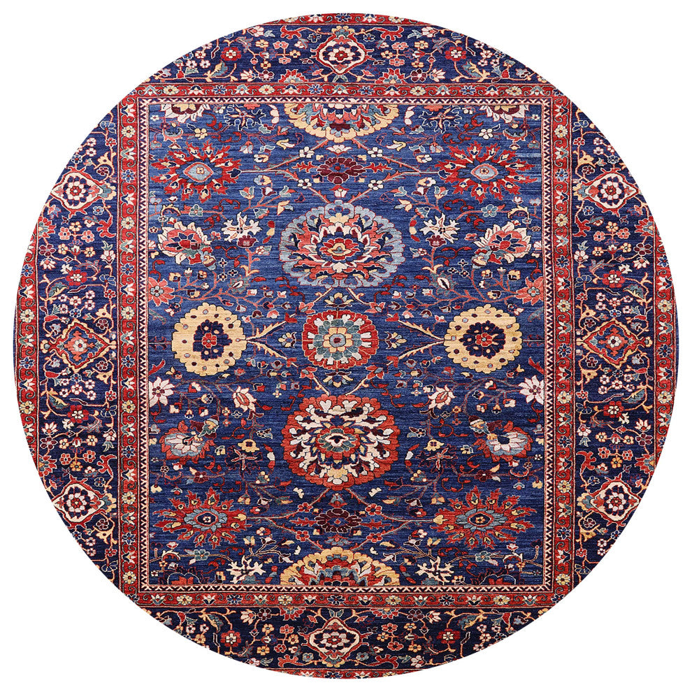 Ahgly Company Indoor Round Mid-Century Modern Area Rugs, 3' Round