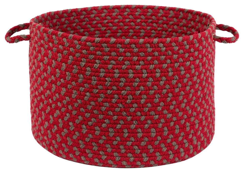 Rhody Rug Manhattan Red Brick 18"X12" Basket