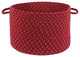 Rhody Rug Manhattan Red Brick 18"X12" Basket