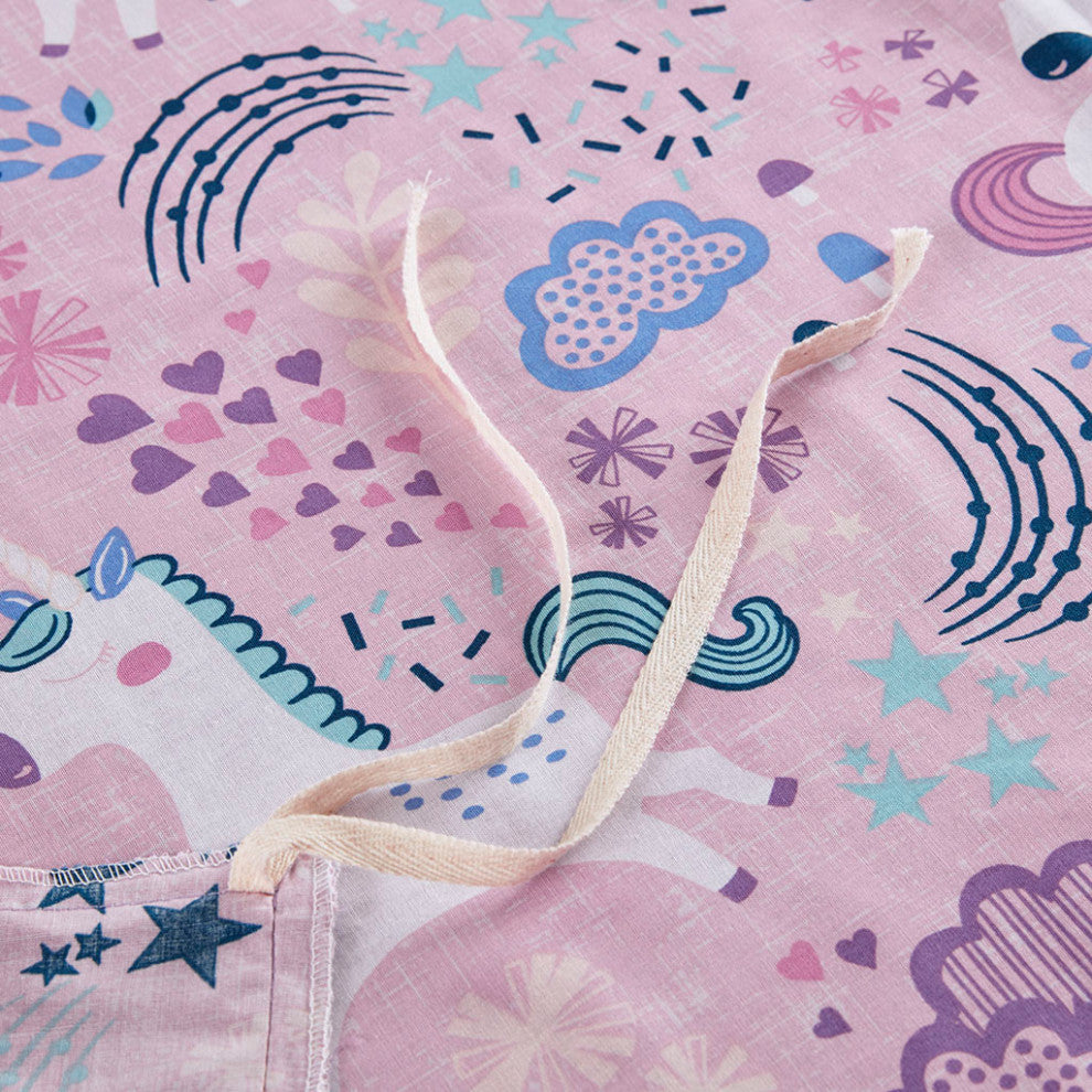 Urban Habitat Kids Lola Unicorn Cotton Duvet Cover Set, Pink