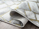 Abani Luna LUN130A Contemporary Grey and Gold Spiral Metallic Area Rug