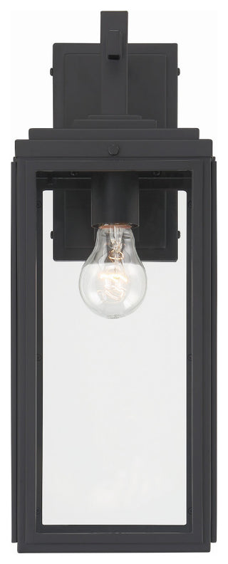 Byron 1-Light Matte Black Outdoor Wall Mount