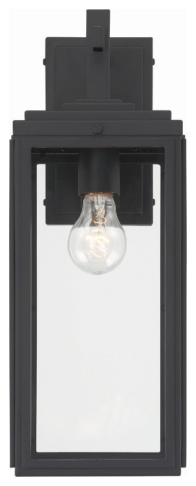 Byron 1-Light Matte Black Outdoor Wall Mount