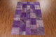 Overdyed Patchwork Oriental Wool Area Rug Hand-tufted Carpet 7x10