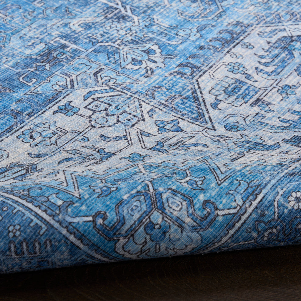 Nourison Nourison Washables 8' x 10' Blue Vintage Indoor Rug